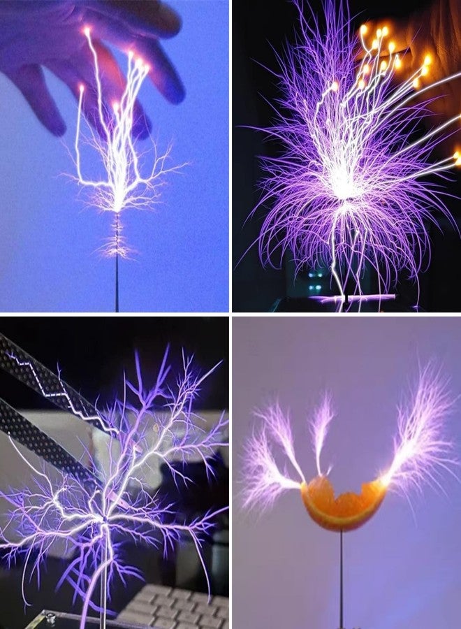 Yoqanr Music Tesla Coil Speaker,Bluetooth Mini Tesla Coil, Touchable Artificial Lightning Spark Gap Arc Generator, Experiment Model, Science Teaching Lightning Toy(Gold) - Image 4